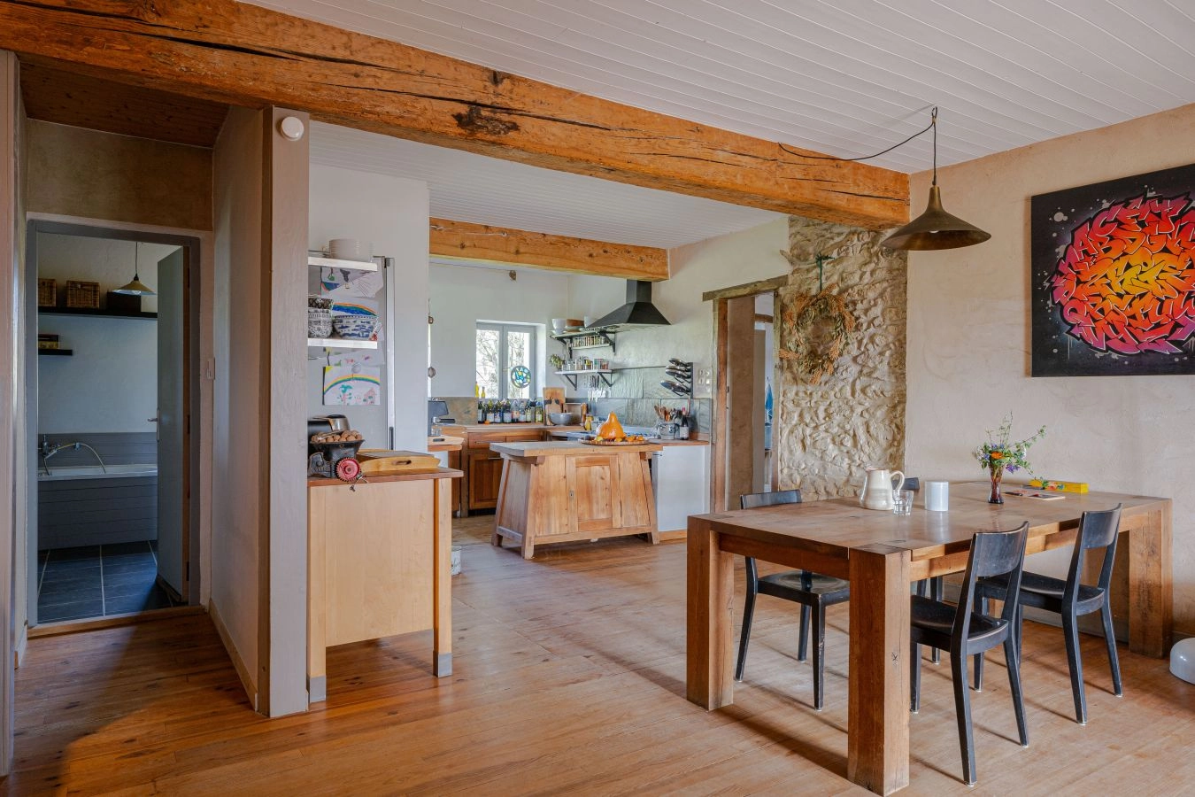 Ferme Lauragaise r&eacute;nov&eacute;e - Vue Pyr&eacute;n&eacute;es