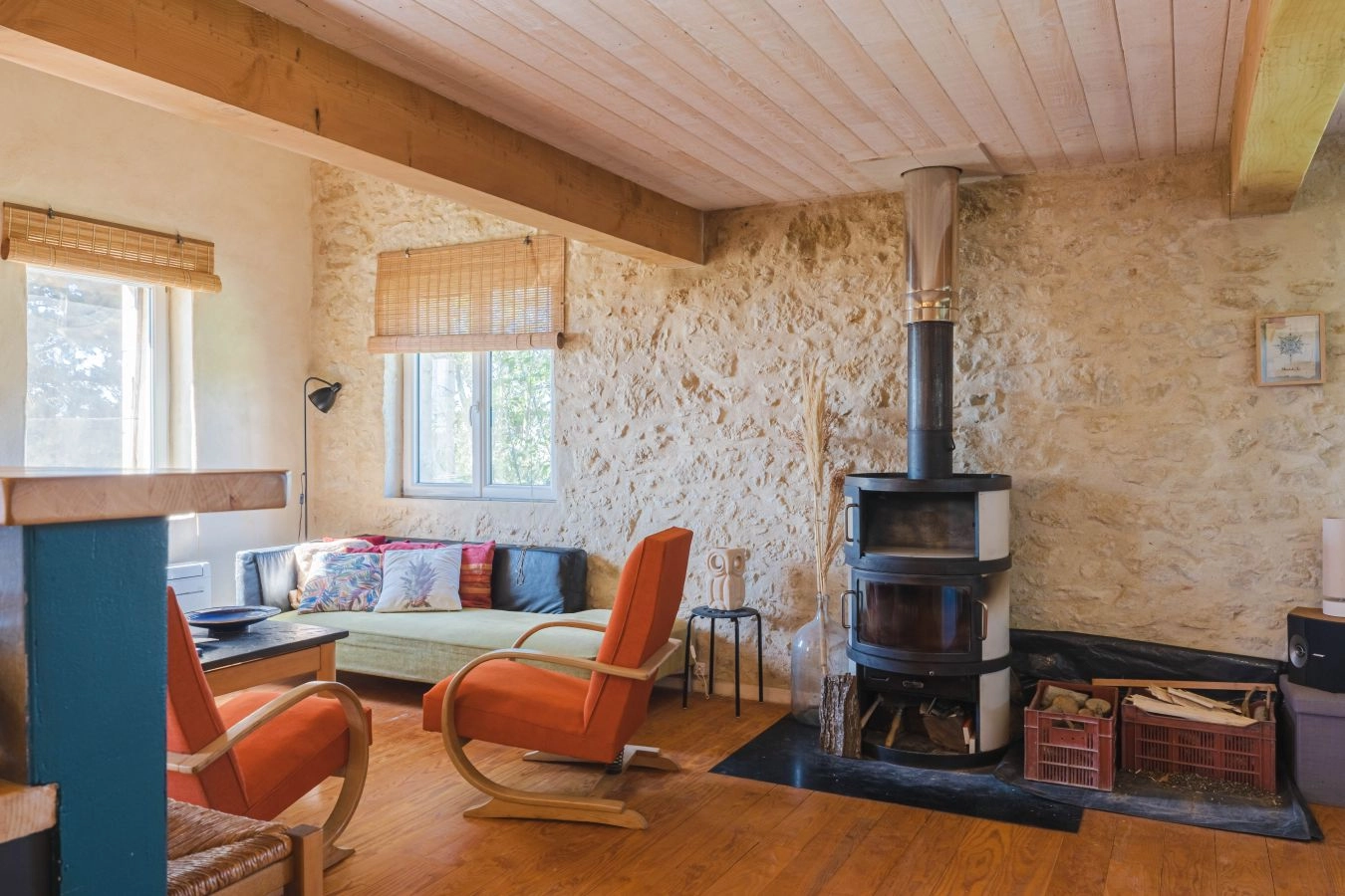 Ferme Lauragaise r&eacute;nov&eacute;e - Vue Pyr&eacute;n&eacute;es